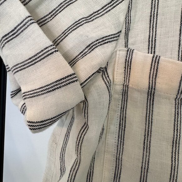 Everlane Linen Short-Sleeve Notch Shirt - Picture 1 of 9